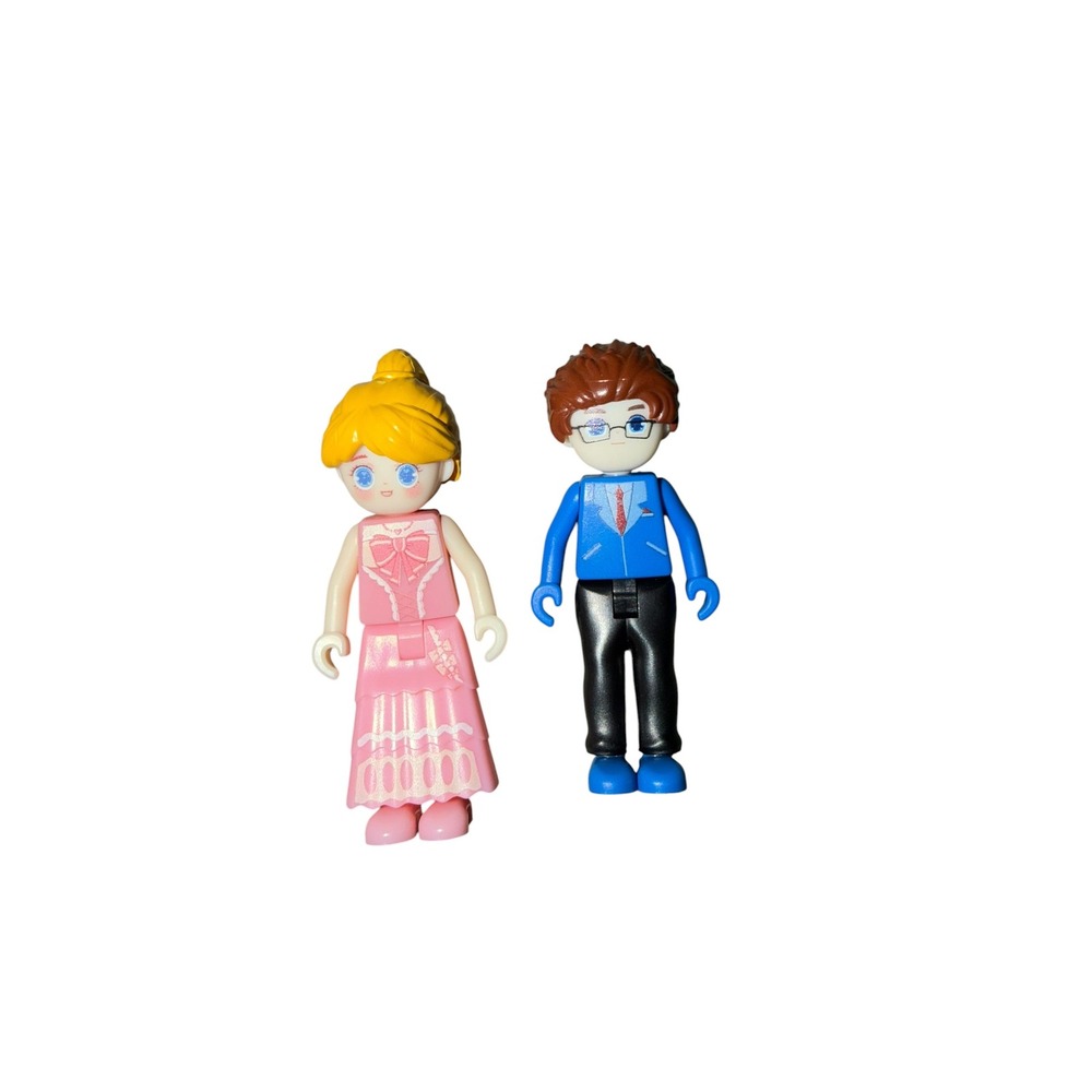 Building Block Mini Figures Boy and Girl Formal Wedding Prom Figures 3"